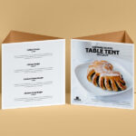 Mockup of 2 Square Table Tents