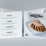 Mockup of 2 Square Table Tents