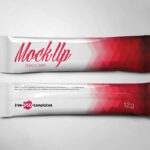 Mockup of 2 Top View Snack Bars Packaging