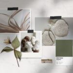 Mockup of a Natural and Floral Moodboard