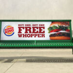 Mockup of a Outdoor Advertising Bus Stop Bench