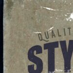 Mockup of a Rectangular Vintage Clothing Label