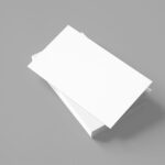 Mockup of a Two-fold and Stacked Brochures