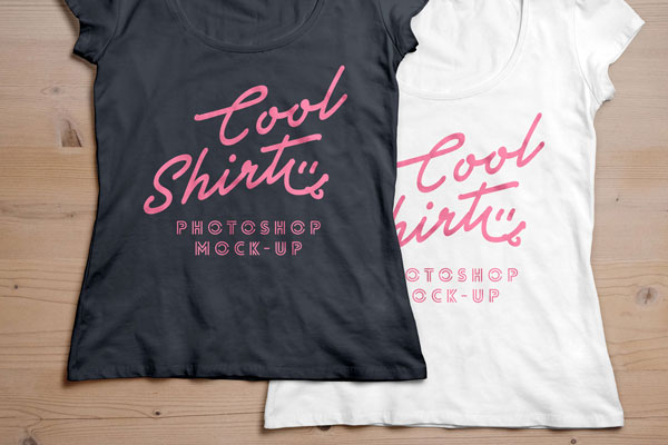 Mockup of a Woman T-Shirt Featuring Front and Back View