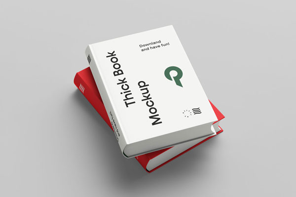 Mockup of 2 Books Placed on Each Other