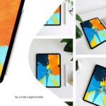 Mockup Scene Creator Including iPad 11 Pro with Plant