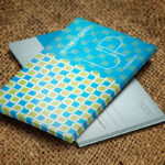 Mockup Showcasing Business Cards on Brown Sackcloth