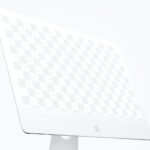 Mockup Showcasing Close-up Side View of iMac 27″