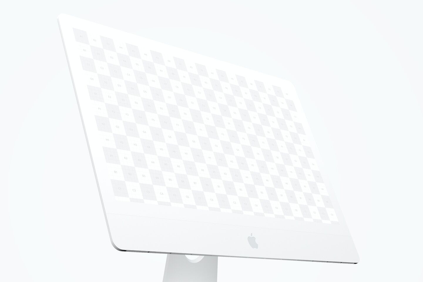 Mockup Showcasing Close-up Side View of iMac 27" FREE PSD