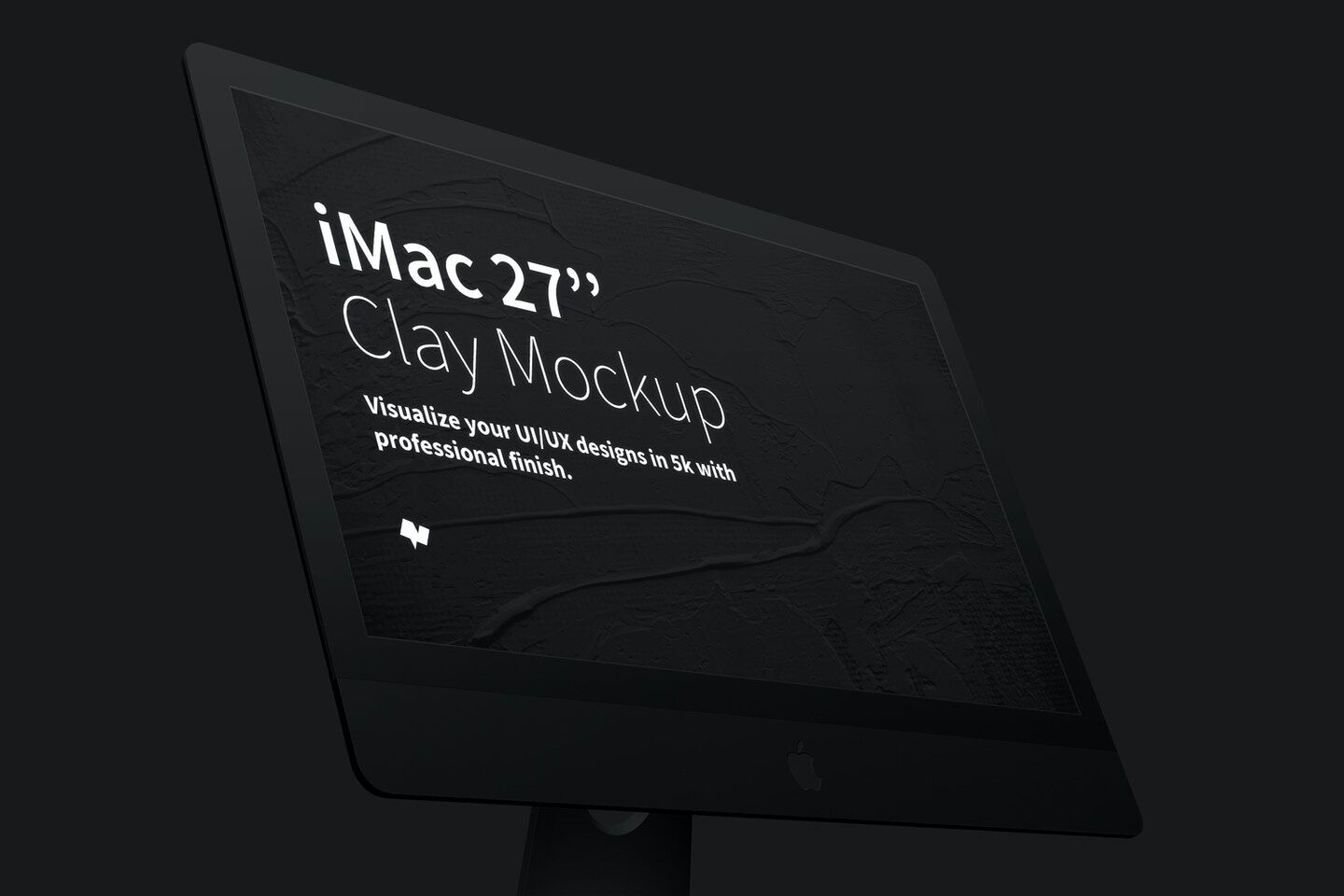 Mockup Showcasing Close-up Side View of iMac 27" FREE PSD
