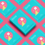 Mockup Showcasing Grid Branding Poster