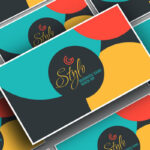 Mockup Showcasing Isometric Style Business Card
