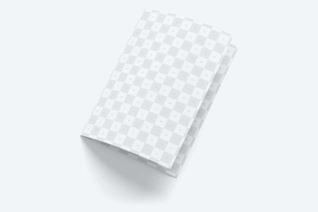 Mockup Showcasing Left Side View of Closed A7 Greeting Card
