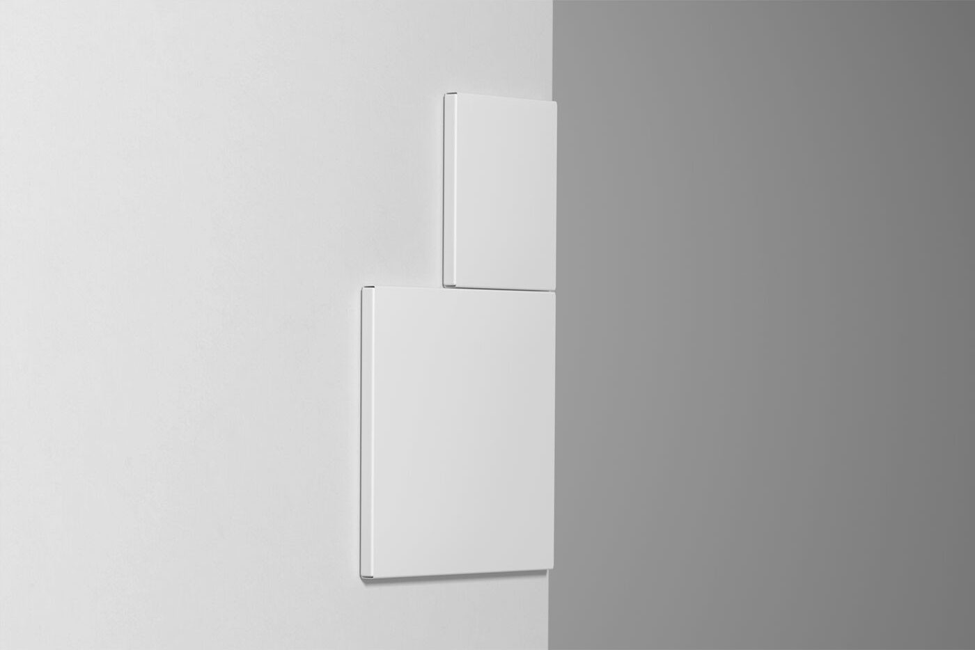 Mockup Showcasing Wayfinding Square Side View FREE PSD