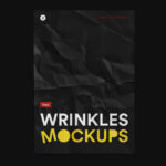 Mockup Showcasing Wrinkled Paper Various Positions