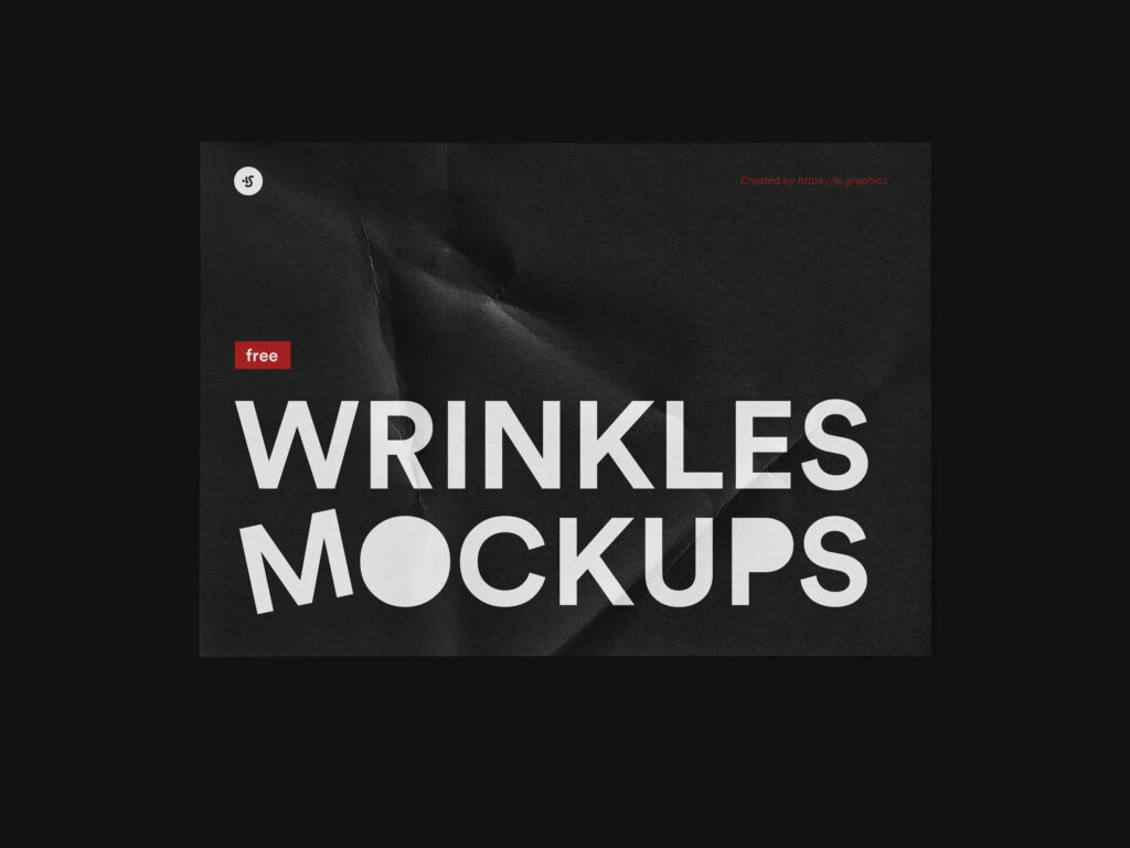 Mockup Showcasing Wrinkled Paper Various Positions