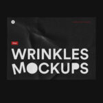 Mockup Showcasing Wrinkled Paper Various Positions