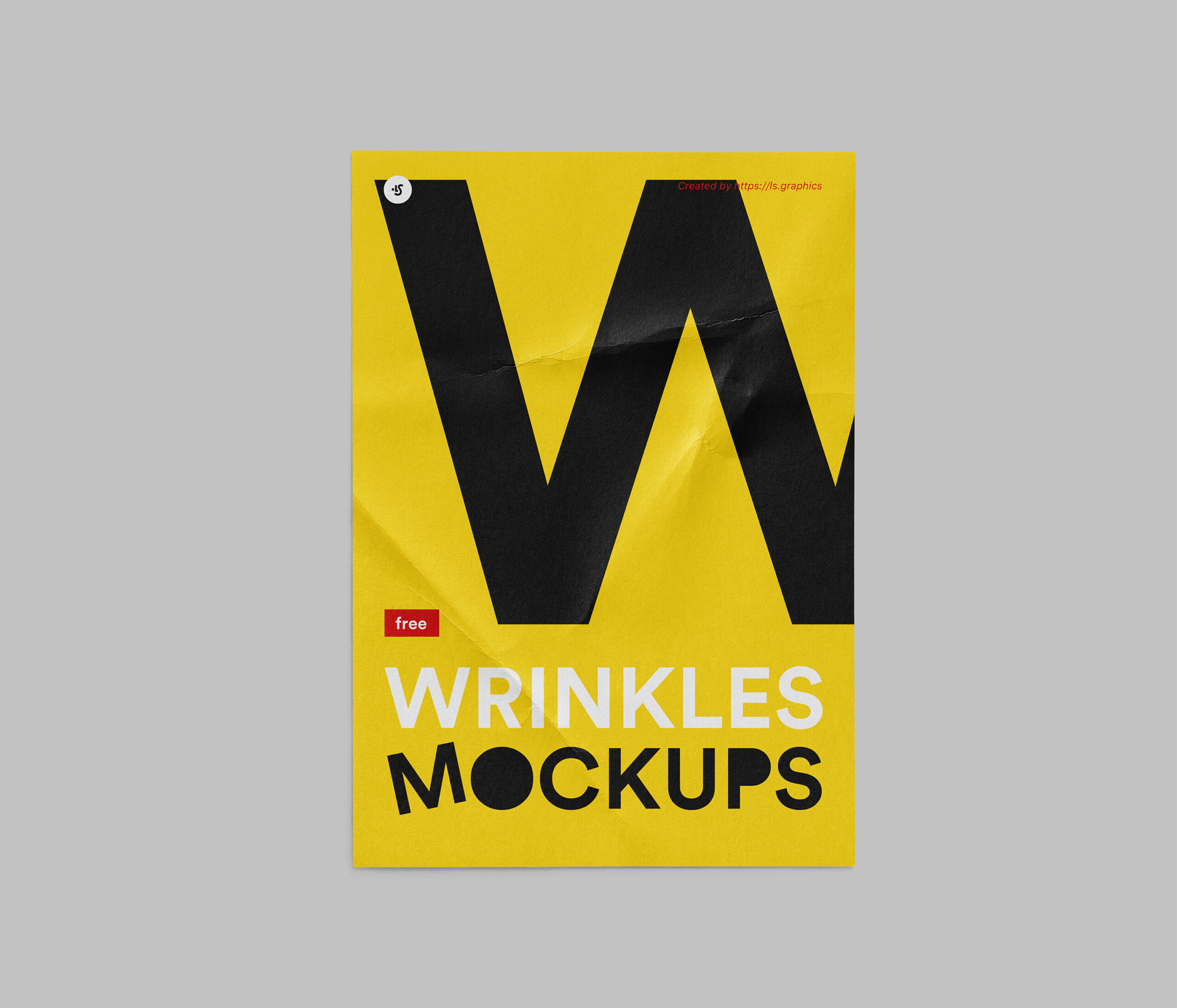 Mockup Showcasing Wrinkled Paper Various Positions FREE PSD