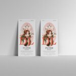 Mockup Showing 2 Standing Branding Flyers