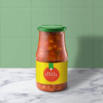 Mockup Showing a Transparent Meal or Pickle Jar