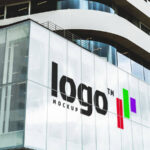 Mockup Showing Logo on a Official Building