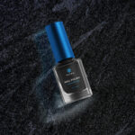 Mockup Showing Square Nail Polish Bottle with Cylindrical Cap