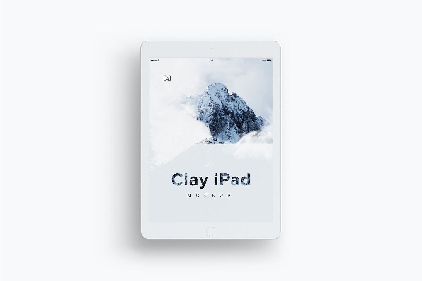 Mockup Showing Top View of iPad 9.7 FREE PSD