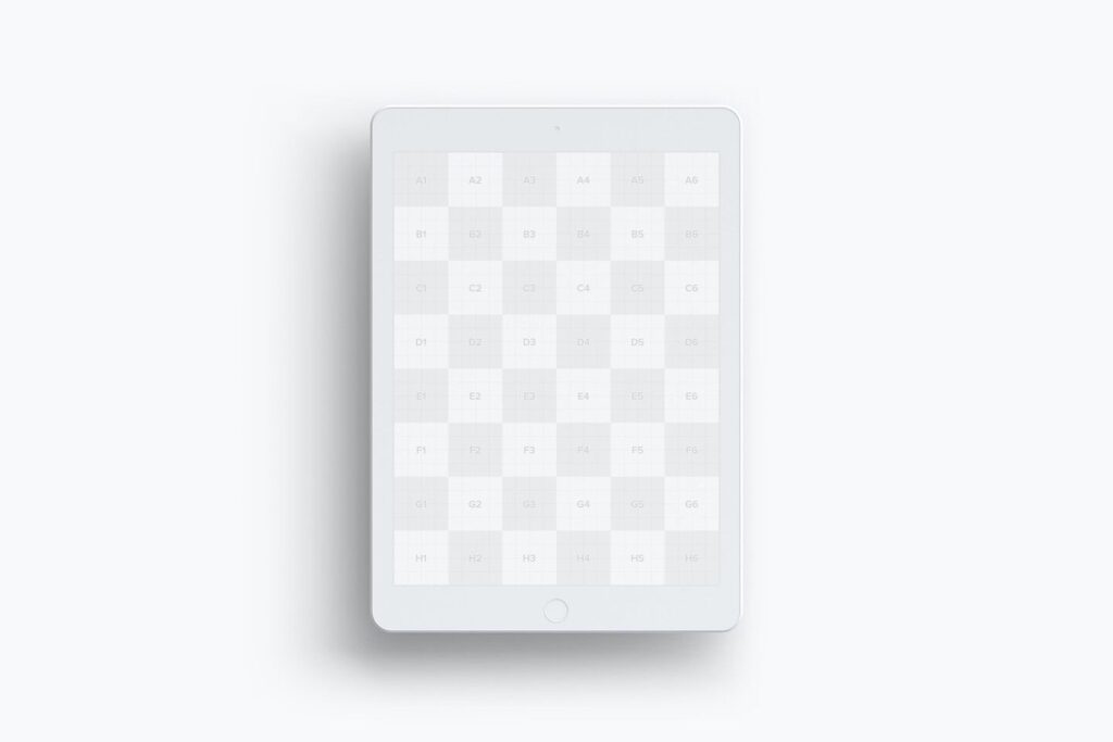 Mockup Showing Top View of iPad 9.7