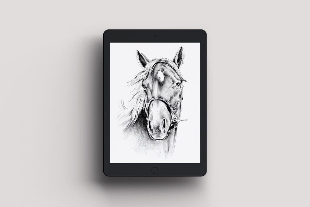 Mockup Showing Top View of iPad 9.7