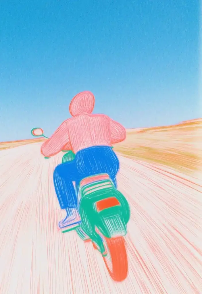 Mod Vespa in Desert
