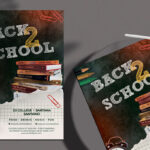 Modern Back to School Party Flyer Template