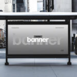 Modern Bus Stop Banner Mockup