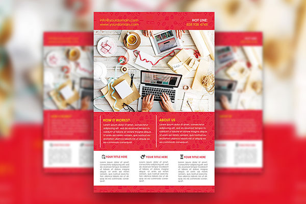 Modern Business Flyer and Facebook Cover Template