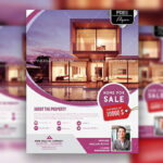 Modern Clean House For Sale Flyer Template and Facebook Cover