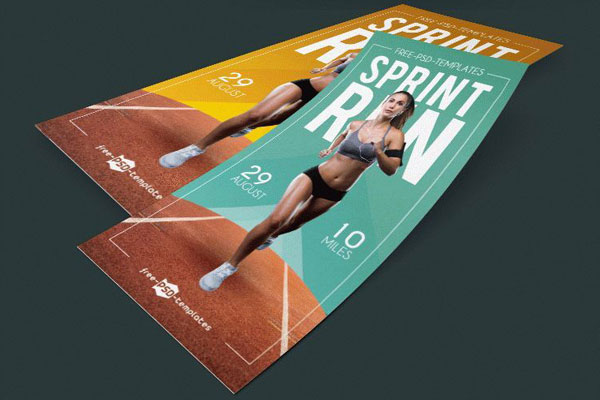 Modern Coral and Pink Fitness Flyer