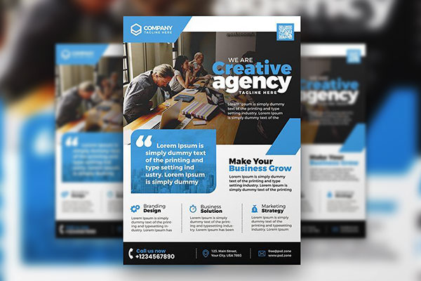 Modern Corporate Business Promotion Flyer Template