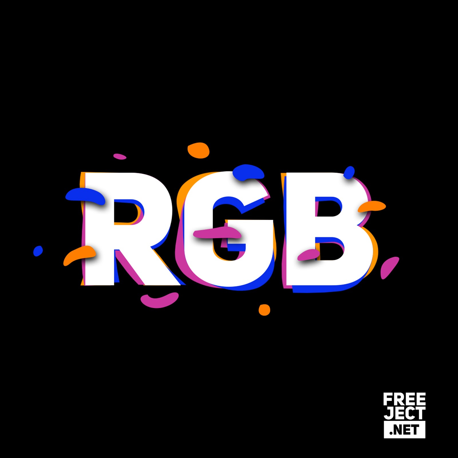 Modern Glitch Text Effect FREE PSD