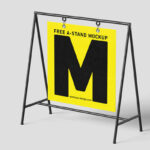 Modern Hanging A Stand Mockup