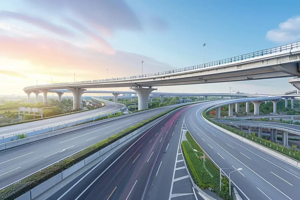 Modern Highway Overpass Blend
