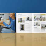 Modern Magazine Cover and Inner Pages Mockup