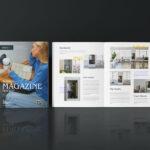 Modern Magazine Cover and Inner Pages Mockup