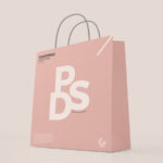 Modern Paper Shopping Bag Mockup