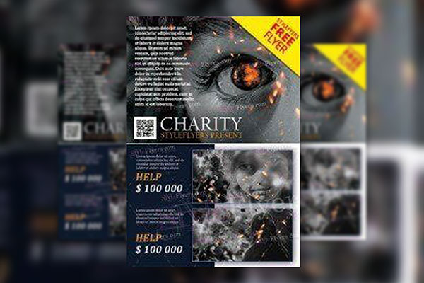 Modern Photo Charity Event Flyer Template