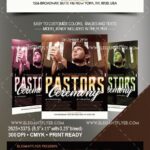 Modern Photo Pastor’s Ceremony Flyer and Facebook Cover Template