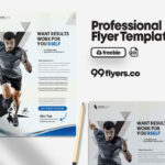Modern Promotional Gym Fitness Flyer Template