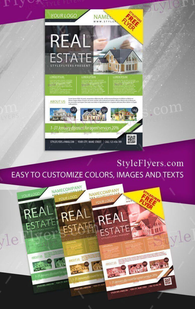Modern Real Estate Agencies Flyer Template