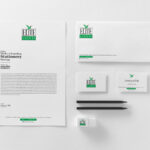 Modern Set of Stationery Branding Mockup