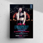 Modern Sparkly Music Event Flyer Template