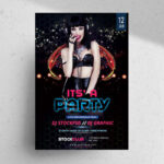 Modern Sparkly Music Event Flyer Template