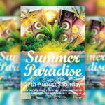 Modern Sparkly Summer Party Flyer Template